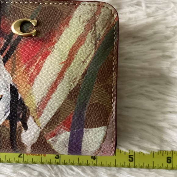 Coach Mint + Serf tan rust multi bifold wallet. Wallet is brand new with tags. - Picture 7 of 9